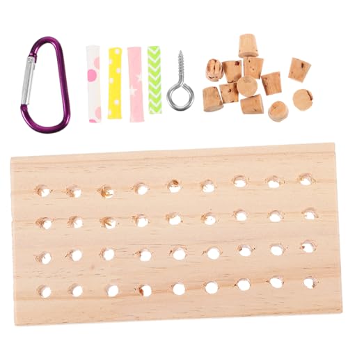 YARNOW 実木製インコおもちゃ インコおもちゃ 鳥用かじり遊具 吊り下げ式パーチ 鳥ケージ装飾 オウム用丈夫なかじり木 止まり木