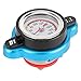 Car Radiator Cover, Thermostatic Radiator Cover Universal Thermostatic Radiator Water Cover Leakproof With Temperature Gauge (Big head 1.1bar)