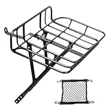 Porte Bagages De Vélo – 13,0 × 9,1 × 2,8 Pouces, Support De Chargement Haute Résistance | Grand Panier De Vélo | pour Vlo Cyclisme Touring Livraison Valise De Voyage Sac À Dos Paniers D'é