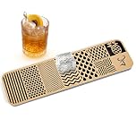 Clear Ice Stamp Tray, Custom Cube Stamp for Cocktails, Craft Modern Molds for Whiskey in 5 Seconds, Bartender Accessories for Clear Cocktails, Bourbon