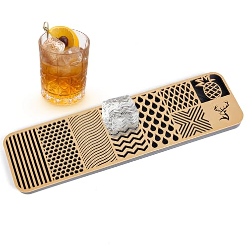 Clear Ice Stamp Tray, Cocktails Custom Ice Cube Stamp, Craft Modern Ice Molds for Whiskey in 5 Seconds, Bartender Accessories for Clear Ice Cocktails, Whiskey, Bourbon