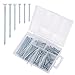 Assortiment de clous,240pcs Clous en acier pour bois,Avec clous de finition,pointes,clous ordinaires,pointes Brad et clous d’accrochage,6tailles,pour réparation de bricolage suspendues,cadres en bois