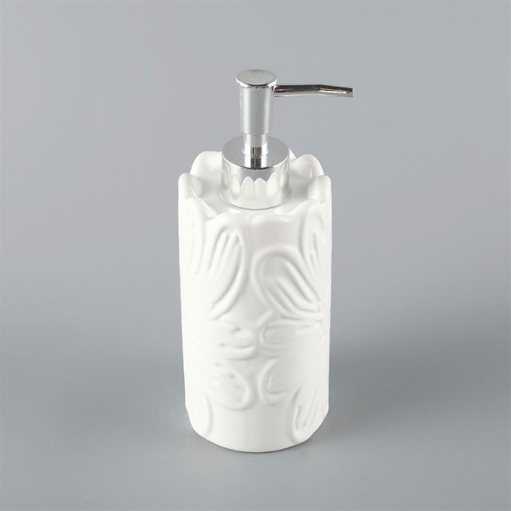 Distributore Di Sapone Per Le Mani Squisito Distributore Di Lozione In Ceramica Bottiglia Di Stampa Bottiglia Di Grande Capacità Distributore Di Sapone Per Cucina, Bagno, Hotel Distributore Di Sapone