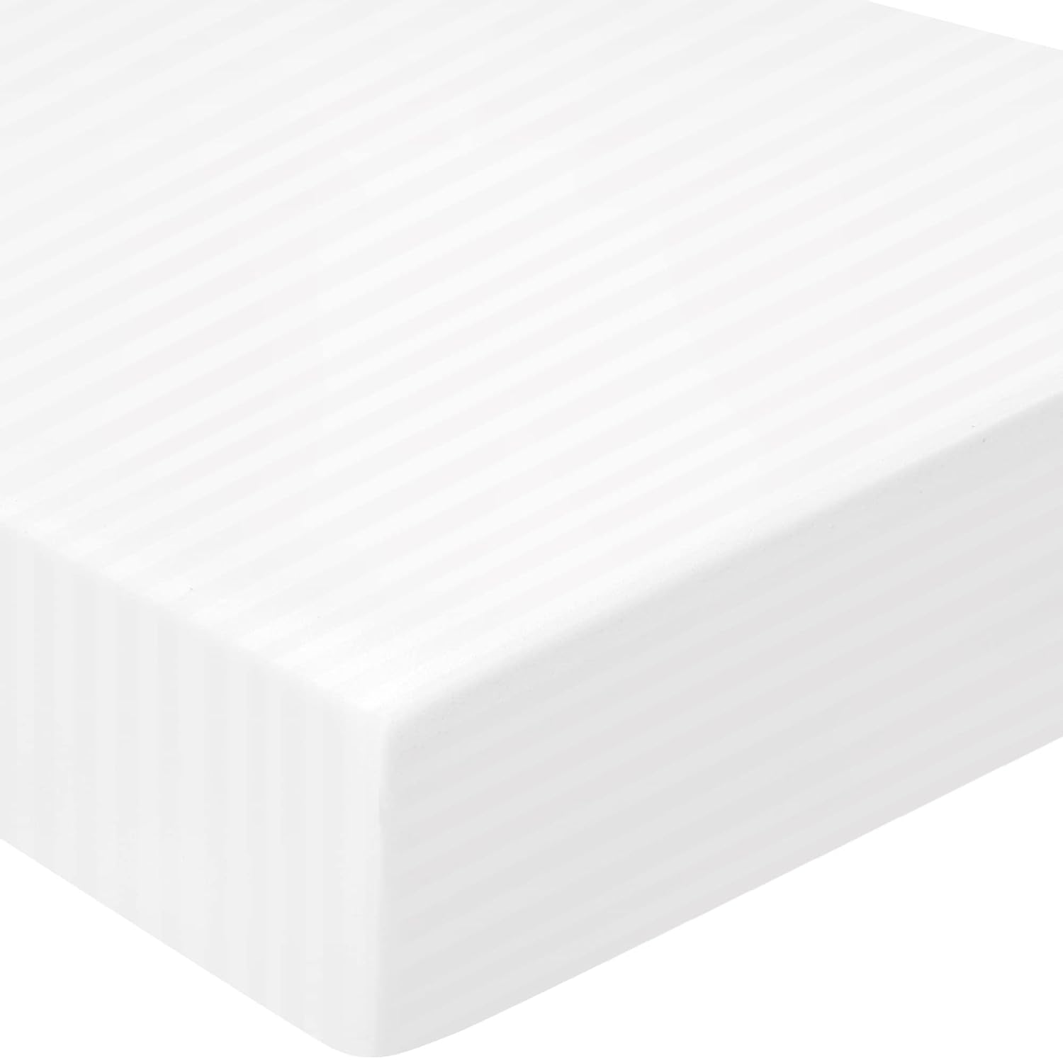 TILLYOU Microfiber Crib Sheets - Super Soft Toddler Bed Sheets for Standard Crib and Toddler Mattresses, Premium Cozy Nursery Bedding Sheet, 28"x52"x8", White