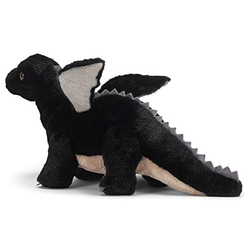 Demdaco Dragon Mythical Creature Midnight Black 12 Inch Children's Soft Plush Stuffed Animal Toy #TOP3