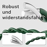 Wiltec Gartenzaun 0,65 x 10 m grün, Maschendrahtzaun Stahl PVC-beschichtet, Drahtzaun 9 x 15 cm Maschen, Zaun für Garten, Maschenzaun einfache Montage