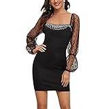 MATÉRIAU DOUX】: La robe moulante sexy à col licou pour femmes est faite de tissu tricoté en polyester et élasthanne, doux et agréable. Le dos nu et les bretelles réglables sont confortables. C'est une robe douce pour la peau et respirante en été.