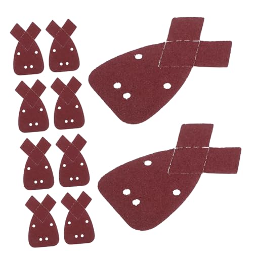 SOLUSTRE 30Pcs Rabbit Ear Sandpaper for Detail Sander Self Adhesive Grit Pads for Precision Polishing and Buffing Innovative Dovetail Design for Enhanced Efficiency