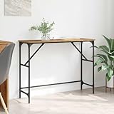 Montage facile et adaptabilité : la table console est livrée à plat et se monte rapidement et facilement grâce aux instructions simples fournies (français non garanti). Elle s'adapte parfaitement à d'autres tables de salon ou de tables latérales et enrichit n'importe quelle maison.