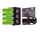PC Gamer Completo Alligator Shop Intel Core i7 3770,GeForce GTX 1650 4GB,Memoria 16GB DDR3,SSD 240GB,Monitor 18Polegadas