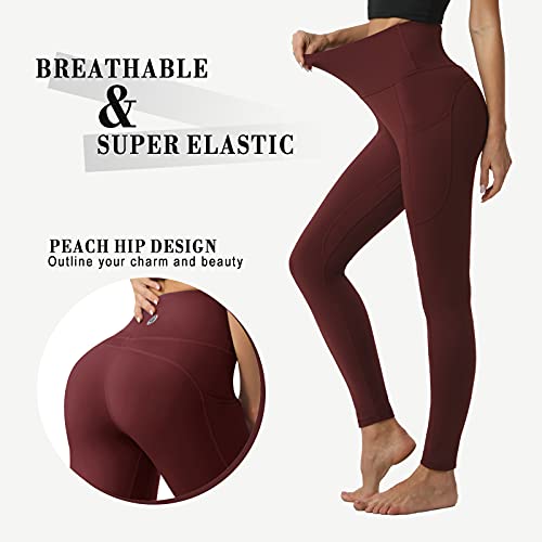 Desol Sportbroek voor dames met hoge taille, met zak voor mobiele telefoon, yogabroek, ondoorzichtig, voor sport, vrije tijd, fitness - Image 5