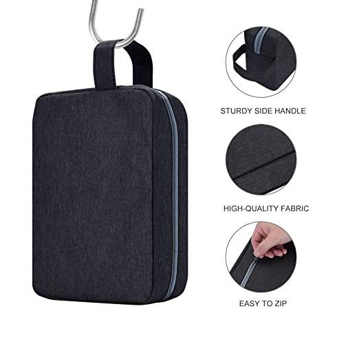 Fujampe Travel Toiletry Bag For Women And Men, Water-Resistant Shaving Bag For Toiletries Accessories Toiletry Organizer Bag With Handle And Divider Makeup Bag For Cosmetics Toiletries (Light Gray) #TOP3