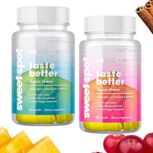 Sweet Spot - Pineapple, Cinnamon, Cranberry Probiotics - Men's and Women's - 60 Capsules Each - 120 Capsules