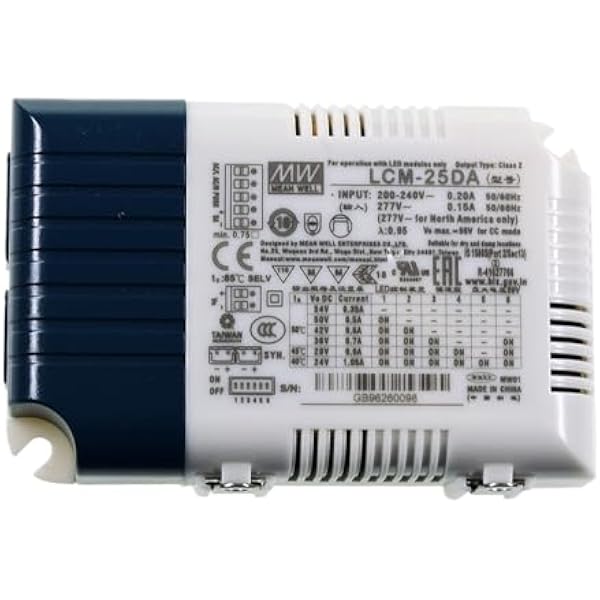 LCM-25DA 25W wielostopniowy stały prąd 350mA/500mA/600mA/700mA/900mA/1050mA Sterownik LED DALI Push Dimming
