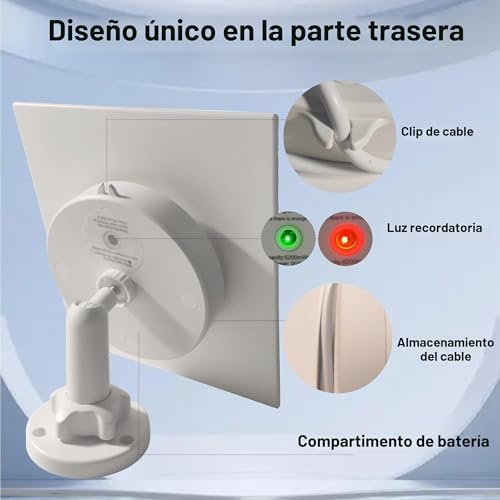 Miniatura 6 de Panel Solar De 6 W Con Batería Recargable Integrada De 5200 Mah, Ip66, Cable De 13 Pies, Compatible Con Blink Xt, Xt2 Y Blink New Para Exteriores Exteriores 3 Generación Blink Outdoor 4 4