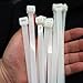 Extra Long Zip Ties Heavy Duty Outdoor, Premium White Large Zip Ties 48 inch Cable Ties with 175 Pounds Tensile Strength, 12 PCS