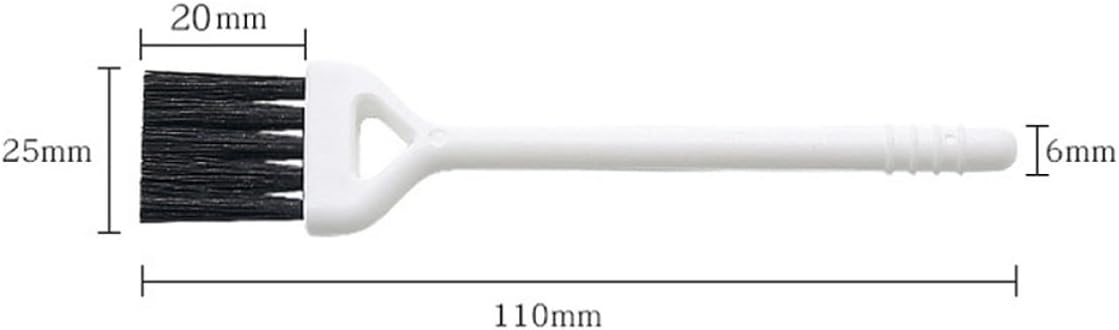 20pcs White PP Cleaning Brush for Keyboard Dusting and Detailing