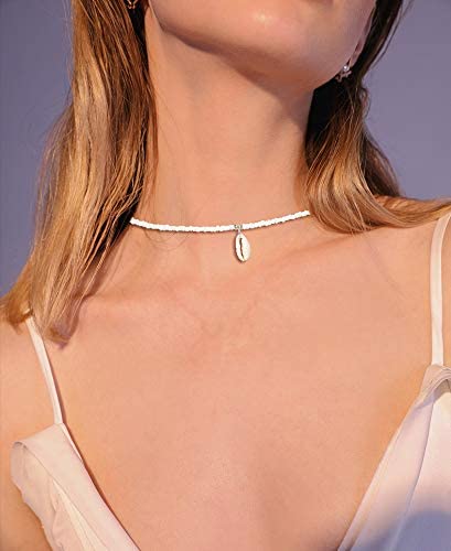 Finrezio 10-12 Stks Pearl Shell Choker Ketting Strand Kettingen Voor Vrouwen Meisjes Ajustable Natuurlijke Cowrie… - Image 3