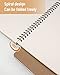 Dynta A5 Spiral Notebooks Blank Journal 10-Pack, Softcover Unlined Sketch Pad for Drawing, Writing, Note Taking Travel Memo Notepads Diary Planner, 100 Pages/ 50 Sheets,8.3 
