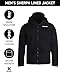 Hurley Mens Winter Jacket - Warm Zip Up Hooded Parka Sherpa Lined Jackets For Men with Multiple Pockets (Sizes S-XL), Size Medium, Black
