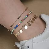 Es ist einfach und modisch. Sie werden dieses Fußkettchen bei allen Gelegenheiten wie Arbeit, Berufung, Party, Reisen usw. tragen.