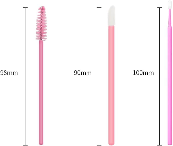 Eyelash Extens Supplies Kit Disposable Lash Spoolies Brushes Mascara
