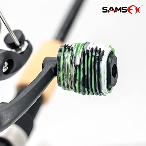 Image of SAMSFX Fishing Reel Handle Grips Baitcaster Knob Covers 3 Pairs in Pack