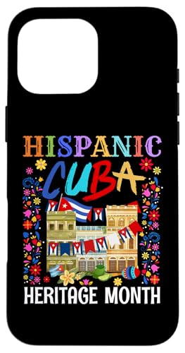 Carcasa para iPhone 16 Pro Max Ideas de trajes de bandera cubana para mujeres y bandera hispana de Cuba