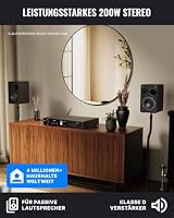 Majority Fitzwilliam Connect Amp Stereo HiFi Verstärker mit Bluetooth – Ansicht 2