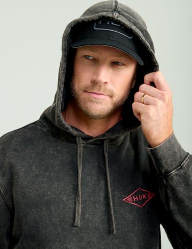 HUK mens Cotton Fleece Graphic Hoodie, Performance Fishing Sweatshirt4