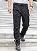 WINKEEY Herren Wanderhose Softshellhose Wasserdicht Outdoorhose Trekkinghose Cargohose Frühlings- und Herbsthosen mit Mehreren Taschen Für Männer,Schwarz XL