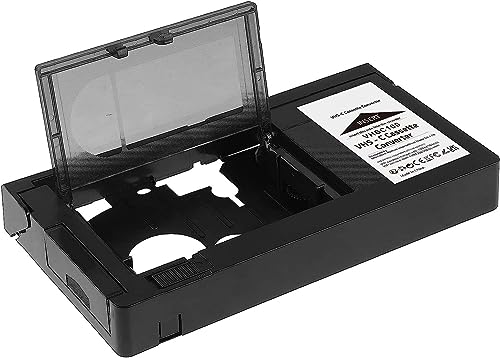 VHS-C Cassette Adapter Compatible with VHS-C SVHS Camcorders JVC RCA Panasonic Motorized VHS Cassette Converter (NOT Compatible with 8mm / MiniDV / Hi8)