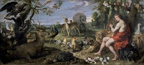 Toile Orfeo y los Animales Frans Snyders impression peinture murale salon 60x90cm