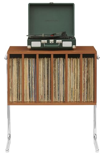 Crosley Furniture Lily Record Player Stand with Vinyl Storage, Stores