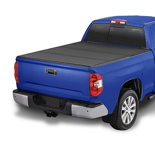 Armordillo Low Profile Hard Tri-Fold for Toyota Tundra Bed Cover Fits 2007 2008 2009 2010 2011 2012 2013 Toyota Tundra 5.5ft (66") Short Bed | CoveRex TFX | 8705360