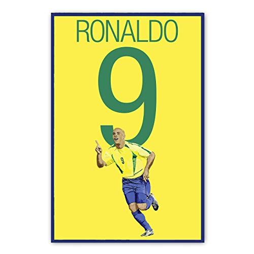 Brazil Soccer Print - Ronaldo Poster - Soccer Art - Unframed Football Print - Soccer Decoration - Brazil Soccer Poster - Graphics 17 - Ronaldo Football Art