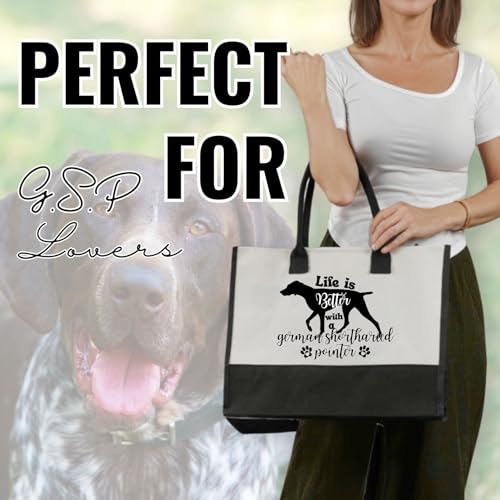 Bolsa tote de lienzo para amantes de perros miniatura 3