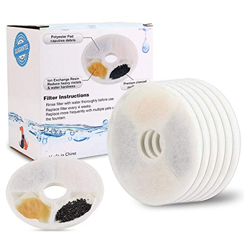 Filtros de Repuesto para Fuente de Agua para Gatos Pack 6