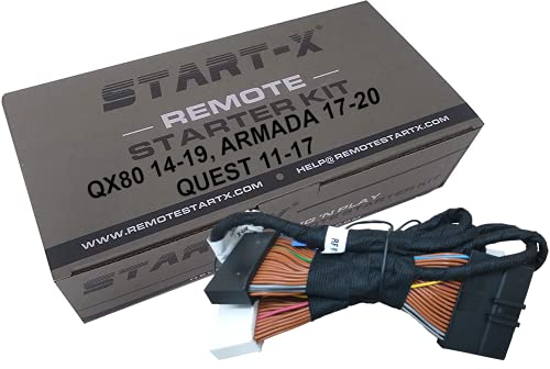 Start-X Remote Start Kit for QX80 14-19, Armada 17-20, Quest 11-17 || Push to Start Vehicles Only || Plug n Play || Zero Wire Splicing