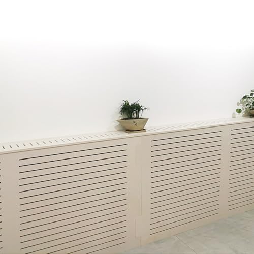 Cache-radiateur moderne en bois avec tablette supérieure de rangement