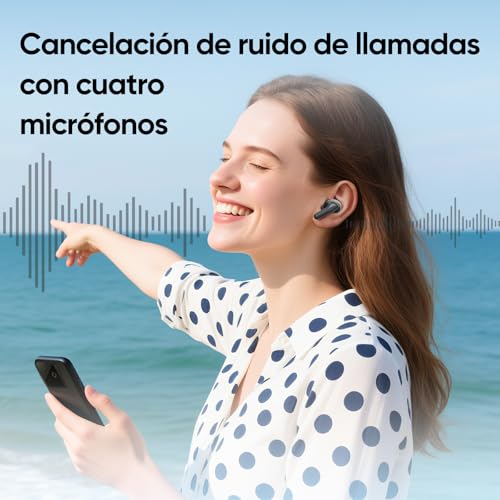 realme T200 Kabellose Kopfhörer Bluetooth 5.3 mit ANC (Active Noise Cancelling), 40h+ Akkulaufzeit, USB-C Schnellladung, Dynamischer Bass, 3D-Raumklang, IPX4 wasserdicht, Polarweiß