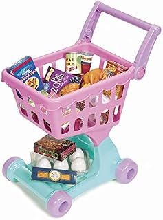 Play Circle by Battat – Pink Shopping Day Grocery Cart – Toy Shopping