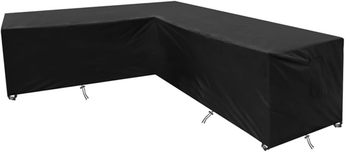Patio Sofa Cover V Shape L Corner Garden Patio Waterproof Sofa Protective Set Rattan Furniture Cover(286x222x82cm)