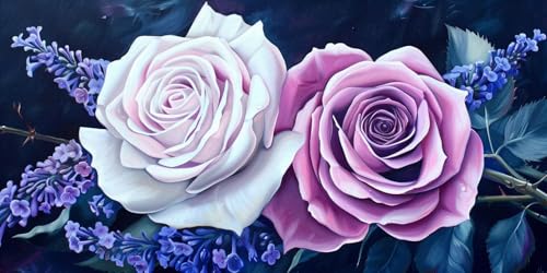 Diamond painting adulte fleurs pour évacuer le stress 5D