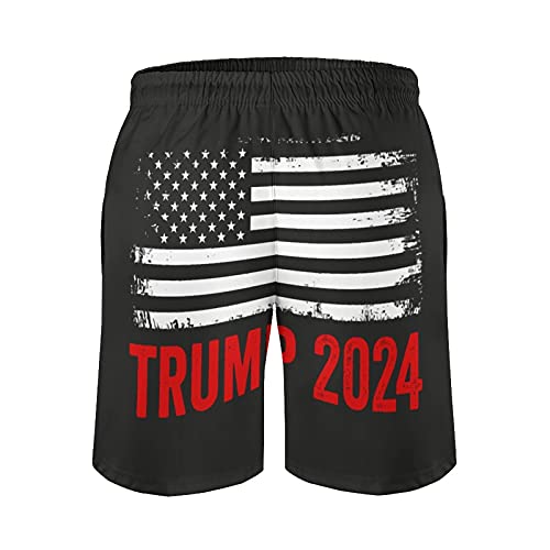 2024 Pro Trump Men's Summer Quick Dry Swim Trunks Casual Board Shorts Beachwear for Boys Men3