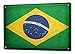 Produktbild LEotiE SINCE 2004 Blechschild Dekoschild Küche Garage Welt Reise Brasilien Flagge Wand Deko Schild 20X30 cm