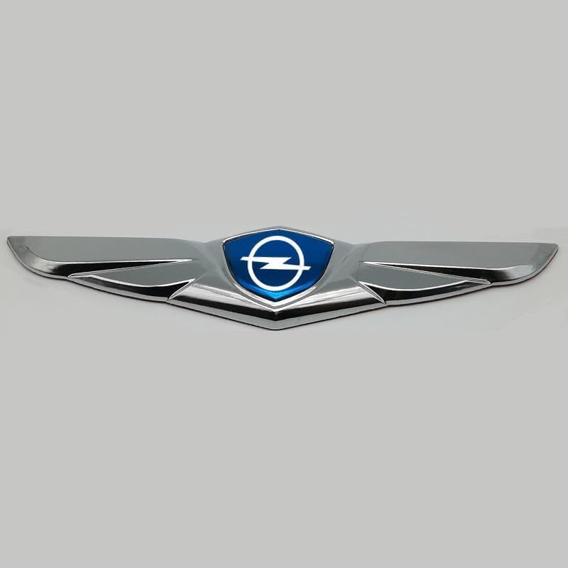 XIYUANFA Auto 3D Logo Metall Aufkleber Emblem für Opel Vauxhall Vectra 2000-2009, 3D Logo Abzeichen Abziehbilder Karosserie Emblem Autoaufkleber Auto Zubehör,B