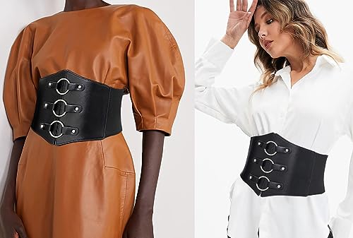 Stylish Corset Belt Metal O-Ring Waistband Heart-Ring Waistband2