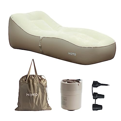 Pittman Outdoors – Aufblasbare Sitz-Ottomane Für Garten, Strand & Indoor, Leicht Zu Transportieren
