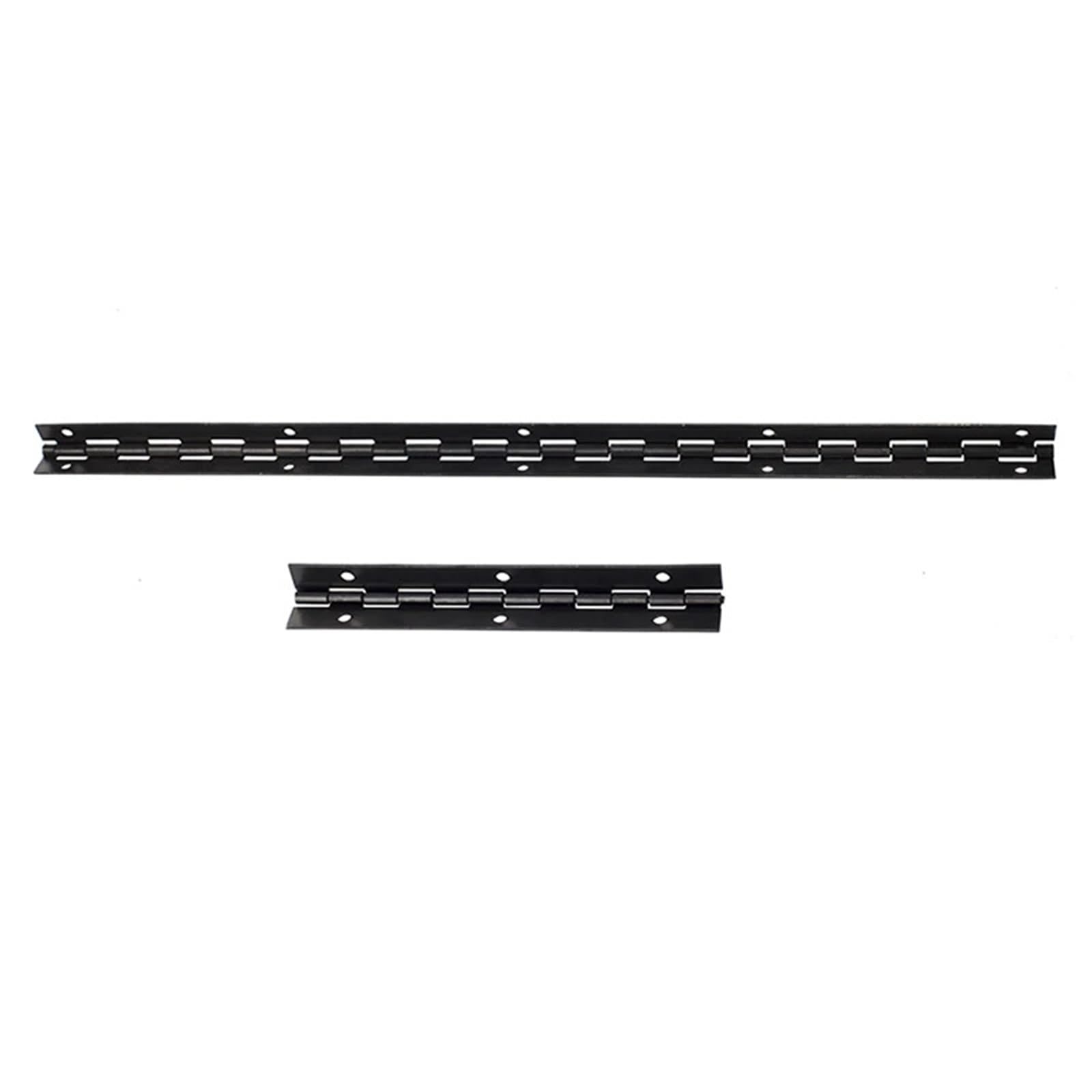 PWQBABJWL 270 Degree Open Long Line L380mm L153mm 1mm Thick Iron Black Piano Furniture Hinge with Free Screws 1Pcs